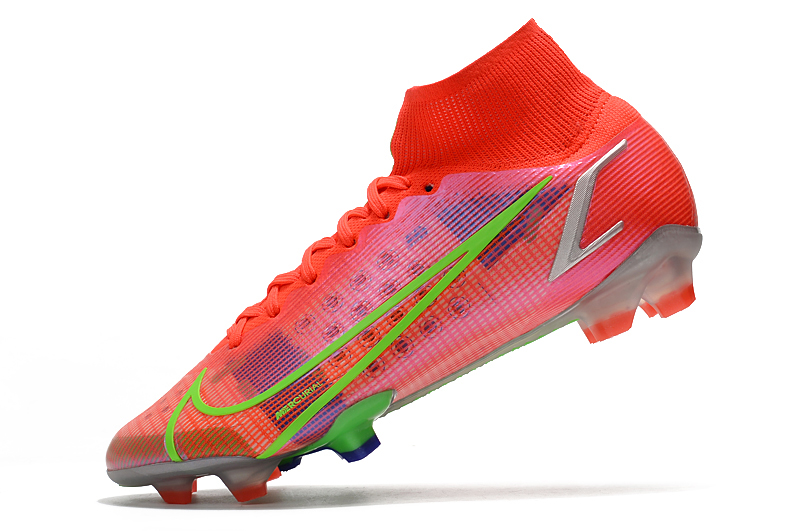 耐克刺客十四代红色高帮全针织防水fg足球鞋nikesuperfly8elitefg3545