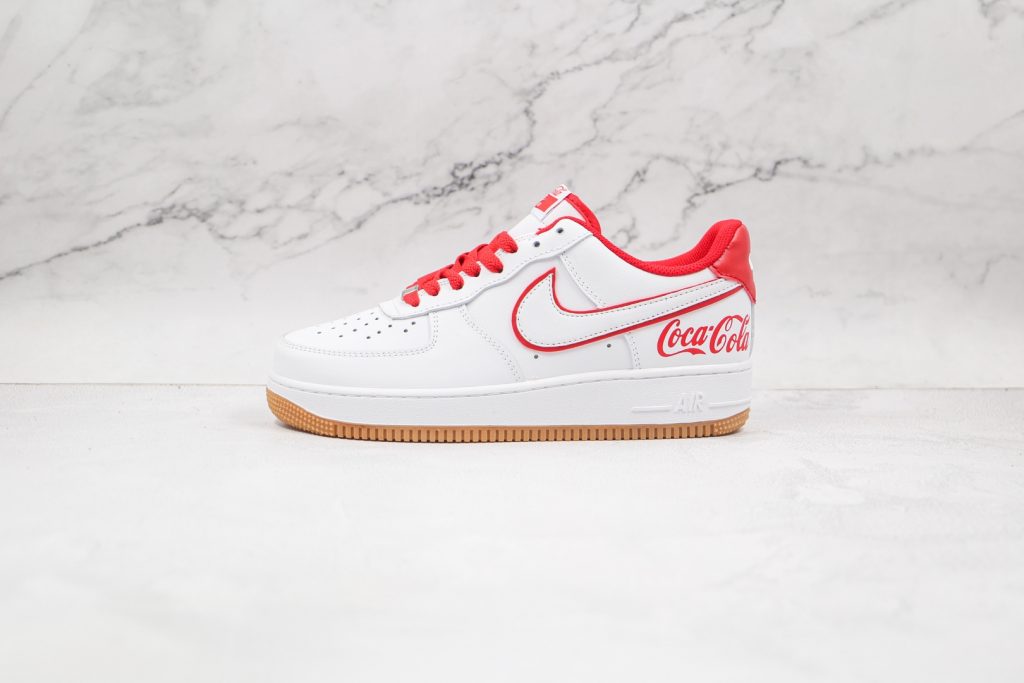 耐克nikeairforce1纯原版本可口可乐联名af1空军一号白红色原标原盒