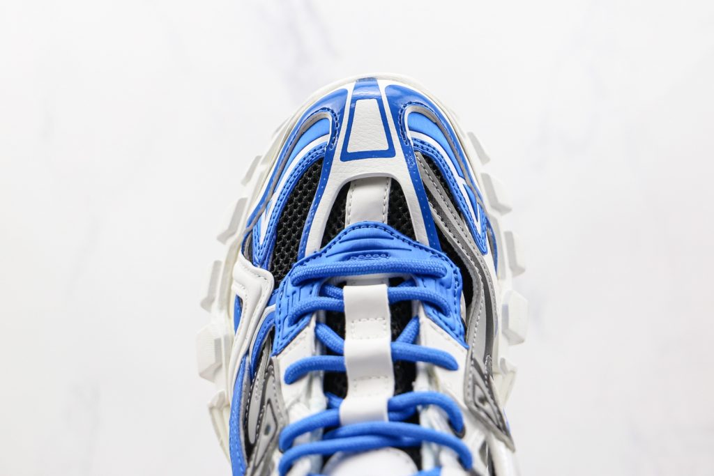 巴黎世家balenciagatrack40纯原版本复古做旧四代蓝色老爹鞋原盒原标