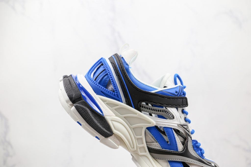 巴黎世家balenciagatrack40纯原版本复古做旧四代蓝色老爹鞋原盒原标